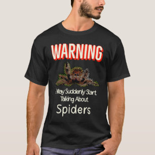Camiseta Flying Jumping Spider Warning Spooder Mom Spooder 