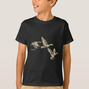 Camiseta Flying Mallard Duck Camouflage Camo Caza de Patos