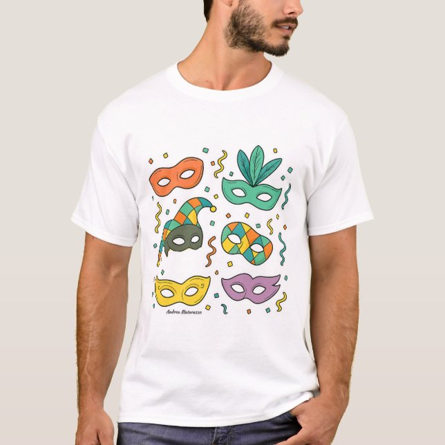 Camiseta Flying Masks (Anverso)