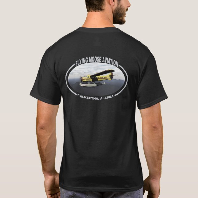 Camiseta Flying Moose Aviation de Havilland DH3-C Otter (Reverso)