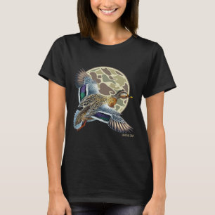 Camiseta Flying Mottled Duck Camouflage Camo Caza de Patos 