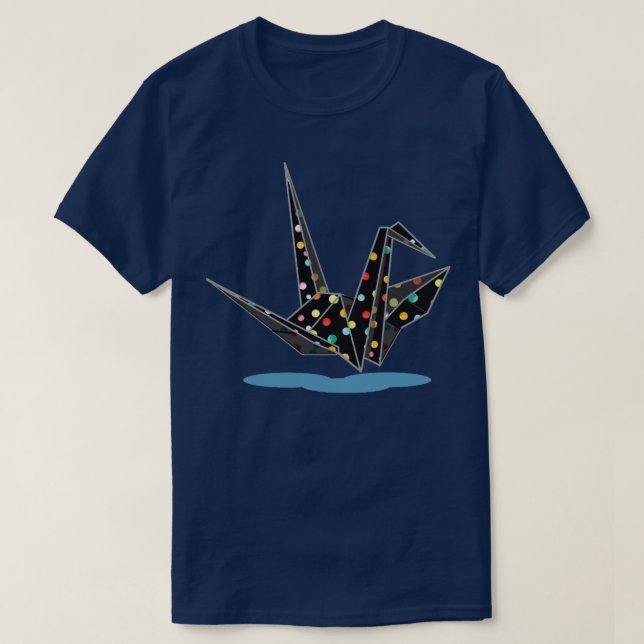 Camiseta Flying Origami Carne (Diseño del anverso)