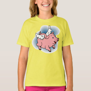 Camiseta Flying Pig Kid's Tees - Matching Shoes!