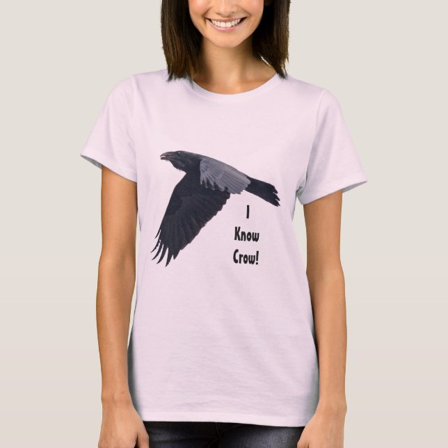 Camiseta Flying Raven Crow Corvid lover design (Anverso)