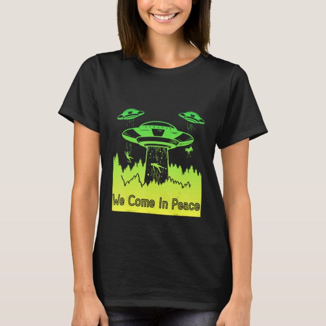 Camiseta Flying Saucer UFO Astronauts are Aliens 10 (Anverso)