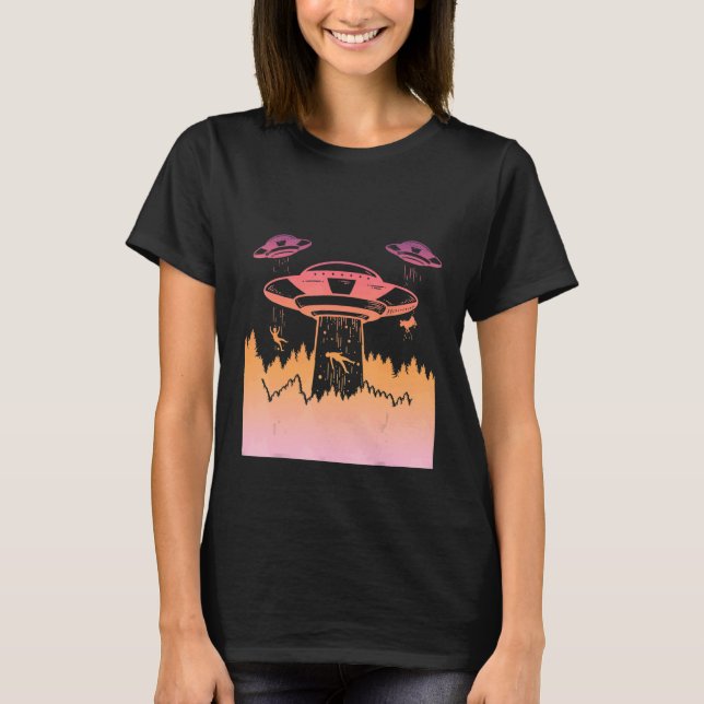 Camiseta Flying Saucer UFO Astronauts are Aliens 4 (Anverso)