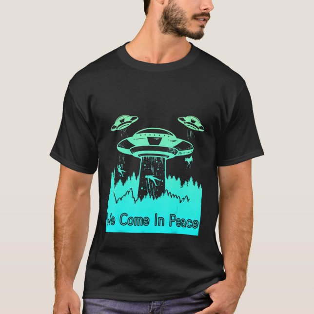 Camiseta Flying Saucer UFO Astronauts are Aliens 9 (Anverso)