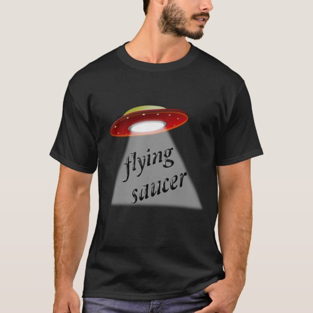 Camiseta Flying saucer UFO flying saucer with alien family (Anverso)