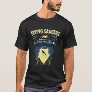Camiseta Flying Saucers Ufo Abduction Extraterrestrial Beli
