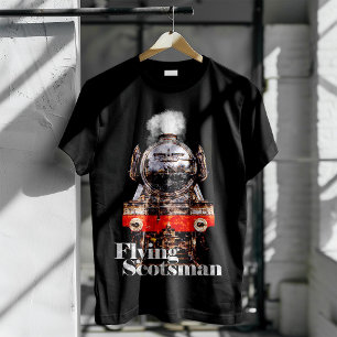 Camiseta Flying Scotsman – Ilustración de Locomotora de Vap