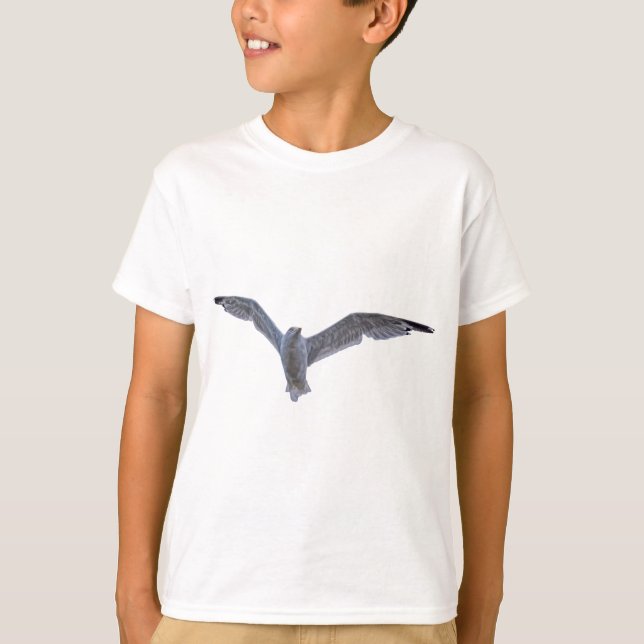 Camiseta Flying Sea Gull Willife Photo for Birdlovers (Anverso)