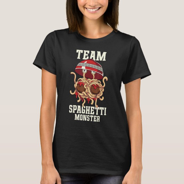 Camiseta Flying Spaghetti Monster FSM Team Spaghetti Monste (Anverso)