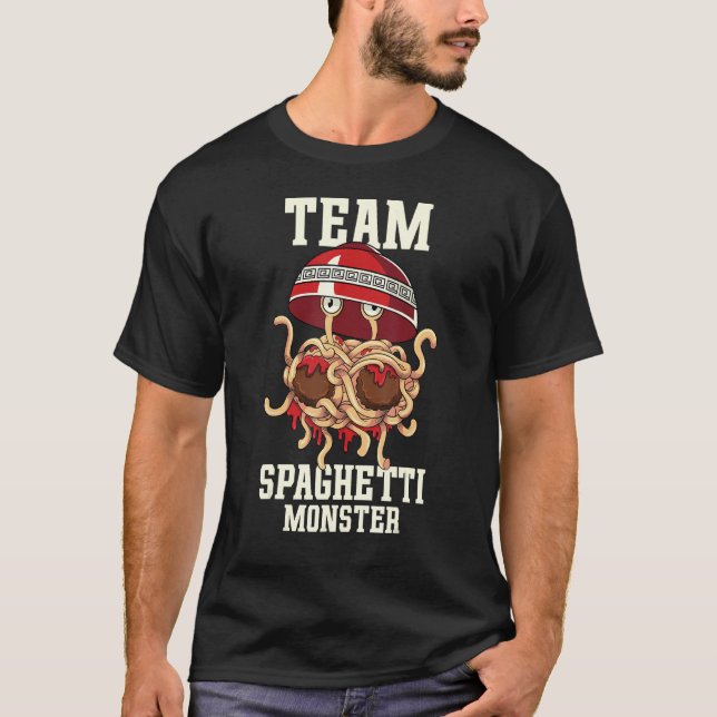 Camiseta Flying Spaghetti Monster FSM Team Spaghetti Monste (Anverso)
