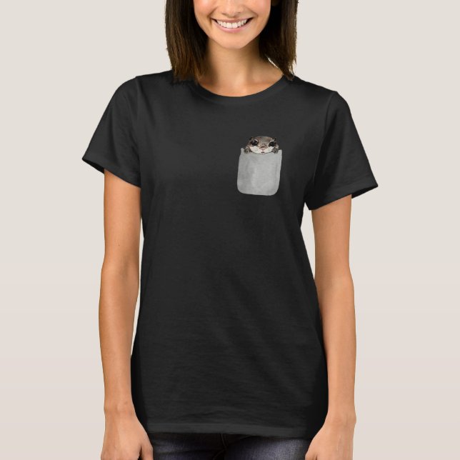 Camiseta Flying Squirrel Faux Pocket Animal Rescue (Anverso)
