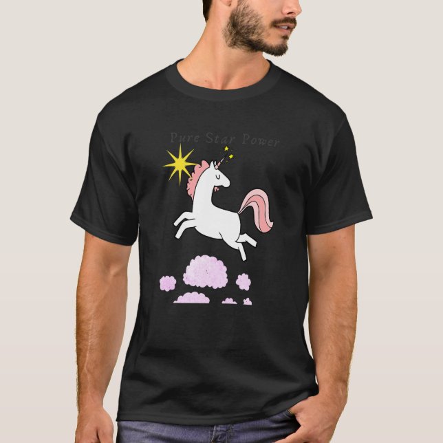 Camiseta Flying Unicorn Star Power Childrens (Anverso)