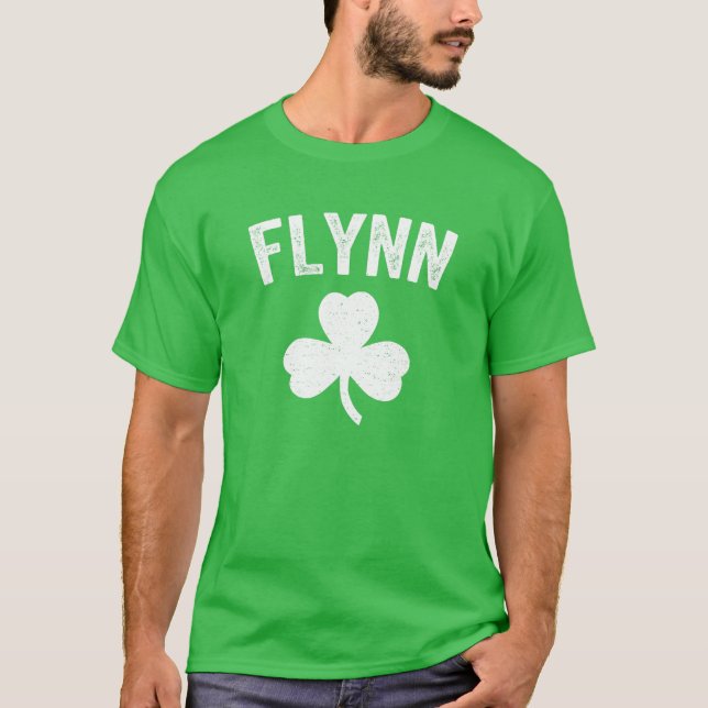 Camiseta Flynn: Reunión familiar irlandesa por el Día de Sa (Anverso)