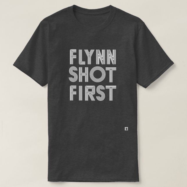 Camiseta Flynn tiró primero - blanco (Diseño del anverso)