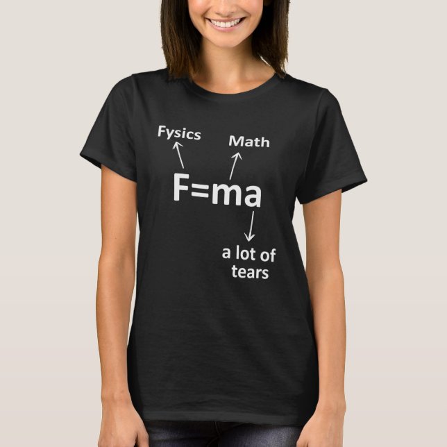 Camiseta Fma  Science  Idea Physicist Math Physics (Anverso)