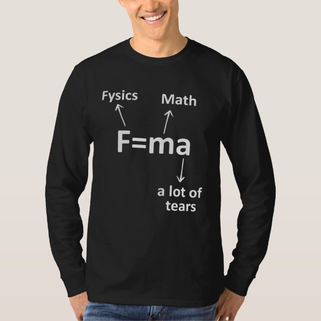 Camiseta Fma  Science  Idea Physicist Math Physics (Anverso)