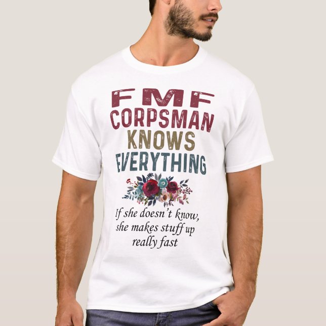Camiseta Fmf Corpsman Knows Everything (Anverso)