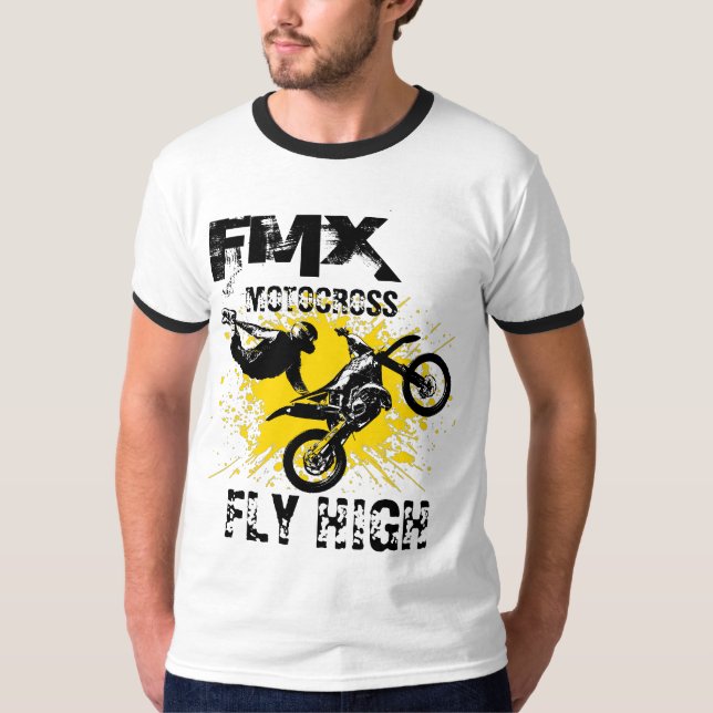 Camiseta FMX Motocross Fly High (Anverso)
