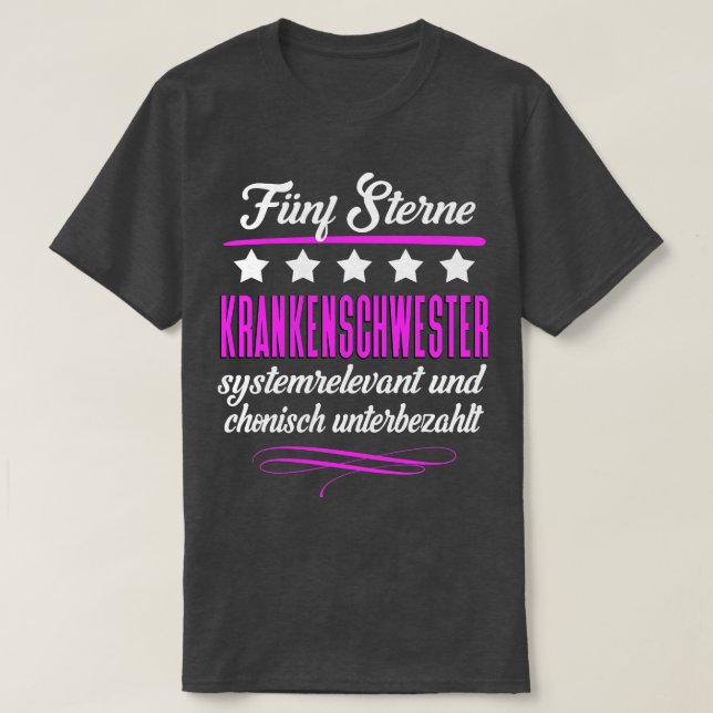 Camiseta Fnf Sterne Krankenschwester (Diseño del anverso)