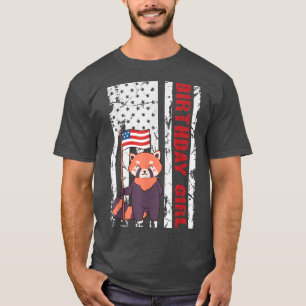 Camiseta Fo America 4 de julio, Chica del cumpleaños de la
