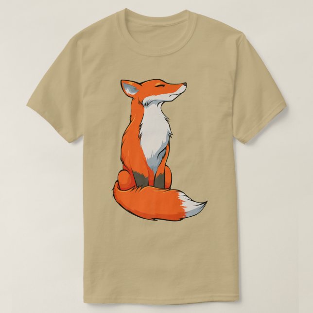 Camiseta Fo Naranja Wild Forest Spiritual Nature Animal (Diseño del anverso)