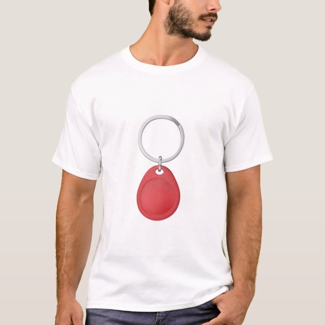 Camiseta Fob de teclas de Red RFID (Anverso)
