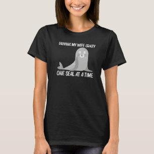 Camiseta Foca Adorable Para Hombres Papá Chicos León Marino