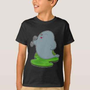 Camiseta Foca culturista mancuerna