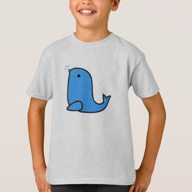 Camiseta foca de dibujos animados adorable (Anverso)