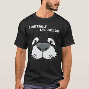 Camiseta Foca Me gustan mucho las focas chicos chicas niños