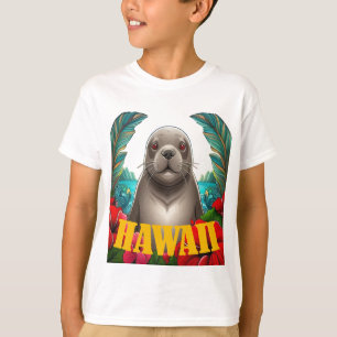 Camiseta Foca monje hawaiana linda
