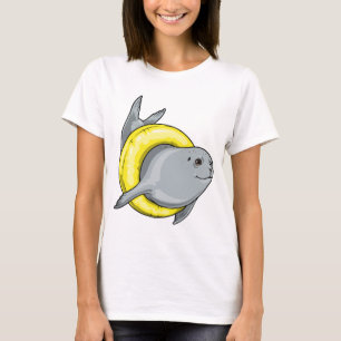 Camiseta Foca Natando Flotador Inflable de Verano