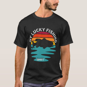 Camiseta Foca pescando con caña de pescar