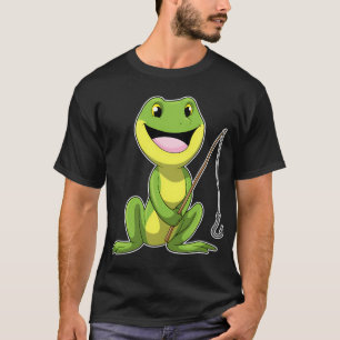 Camiseta Foca pescando con caña de pescar y pez