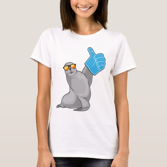 Camiseta Foca pulgar hacia arriba (Anverso)