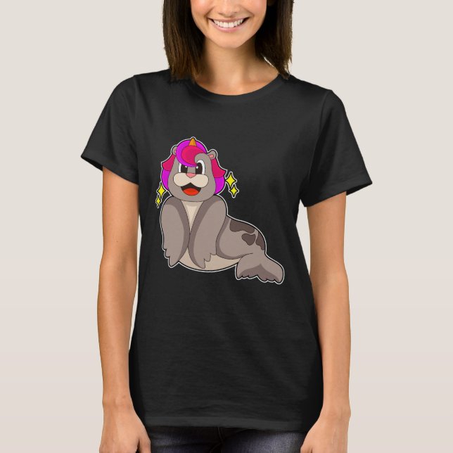 Camiseta Foca Unicornio (Anverso)