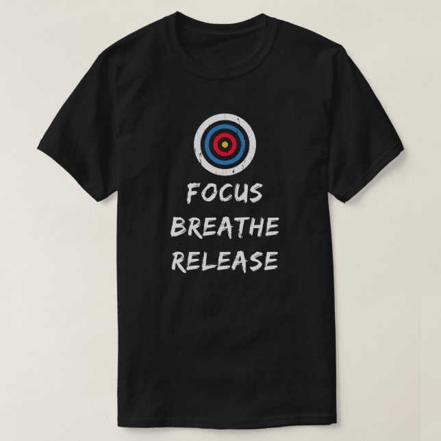 Camiseta Foco a la liberación de Breathe | Archery Lover (Diseño del anverso)