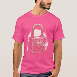 Camiseta Foco de selección de cerradura de rollo de vintage