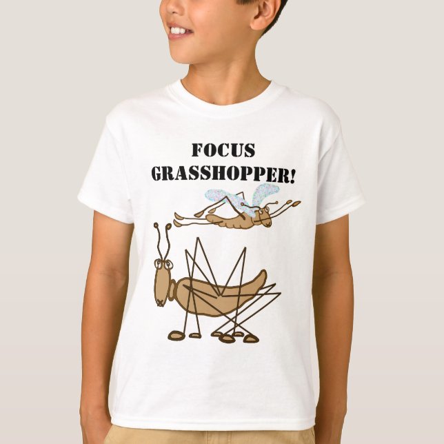 Camiseta ¡Foco, Grasshopper! (Anverso)