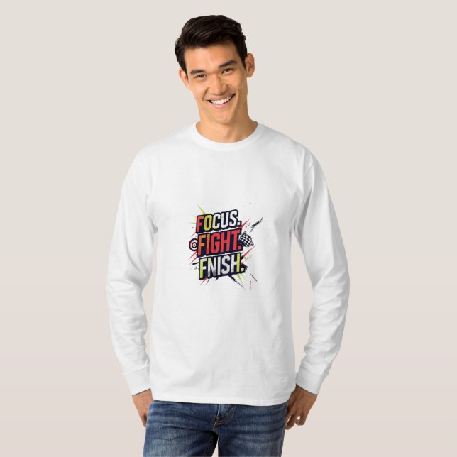 Camiseta "Foco. Luchar. Acabado. - Atlético de alta intensi (Anverso completo)