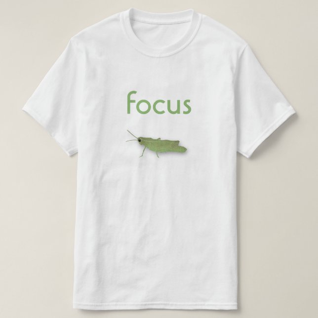 Camiseta foco saltamontes acuarela (Diseño del anverso)
