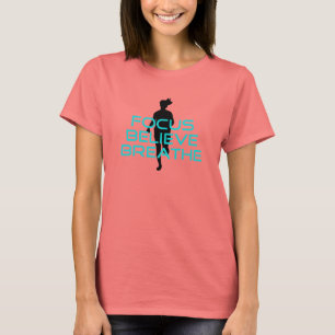 Camiseta Focus Believe Breathe Aqua