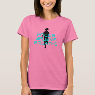 Camiseta Focus Believe Breathe Aqua
