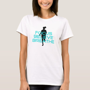 Camiseta Focus Believe Breathe Aqua