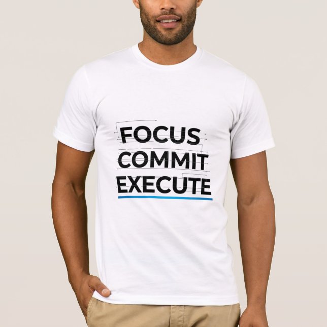 Camiseta Focus Commit Execute Tech T-Shirt (Anverso)