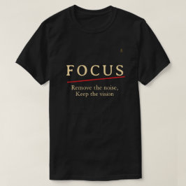 Camiseta FOCUS Minimalist Motivational T-Shirt — Clean Mode