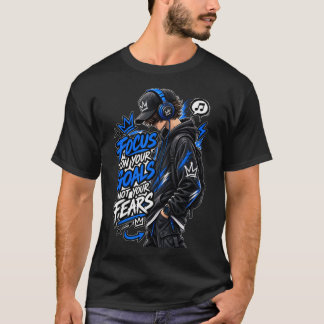 Camiseta Focus on Your Goals Not Your Fears - Motivational
